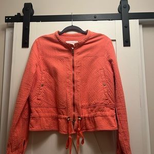 Anthropolgie orange jacket